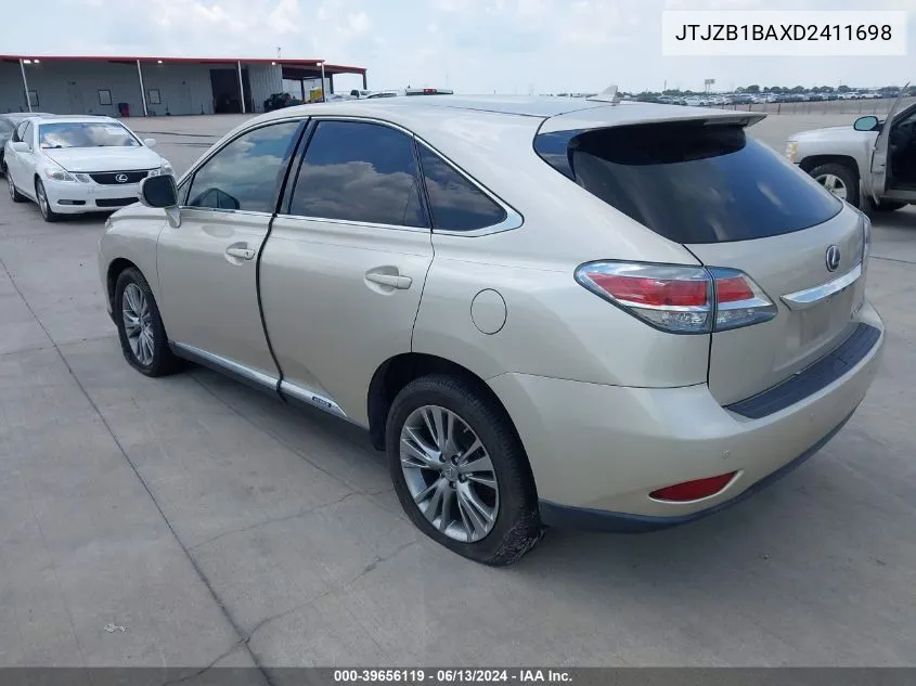 JTJZB1BAXD2411698 2013 Lexus Rx 450H