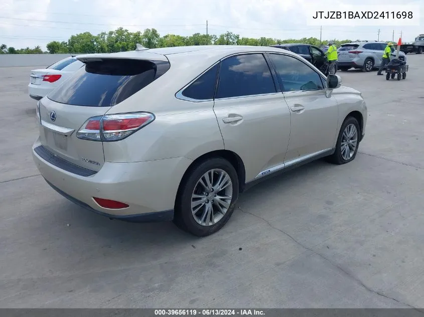 JTJZB1BAXD2411698 2013 Lexus Rx 450H