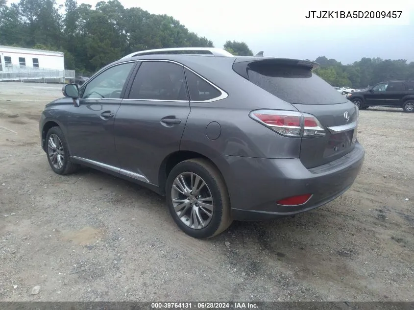 2013 Lexus Rx 350 VIN: JTJZK1BA5D2009457 Lot: 39764131