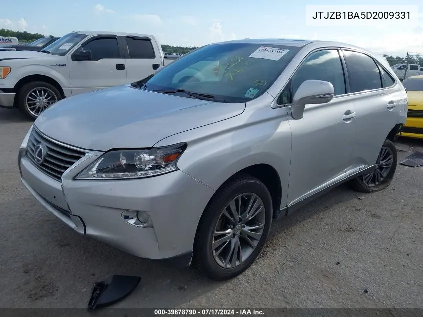 JTJZB1BA5D2009331 2013 Lexus Rx 450H