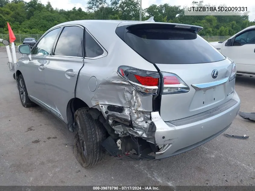 2013 Lexus Rx 450H VIN: JTJZB1BA5D2009331 Lot: 39878790