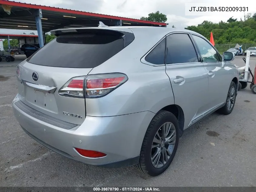 JTJZB1BA5D2009331 2013 Lexus Rx 450H