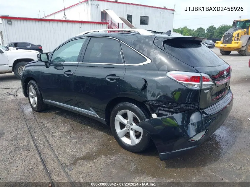 2013 Lexus Rx 350 VIN: JTJBK1BAXD2458926 Lot: 39888942