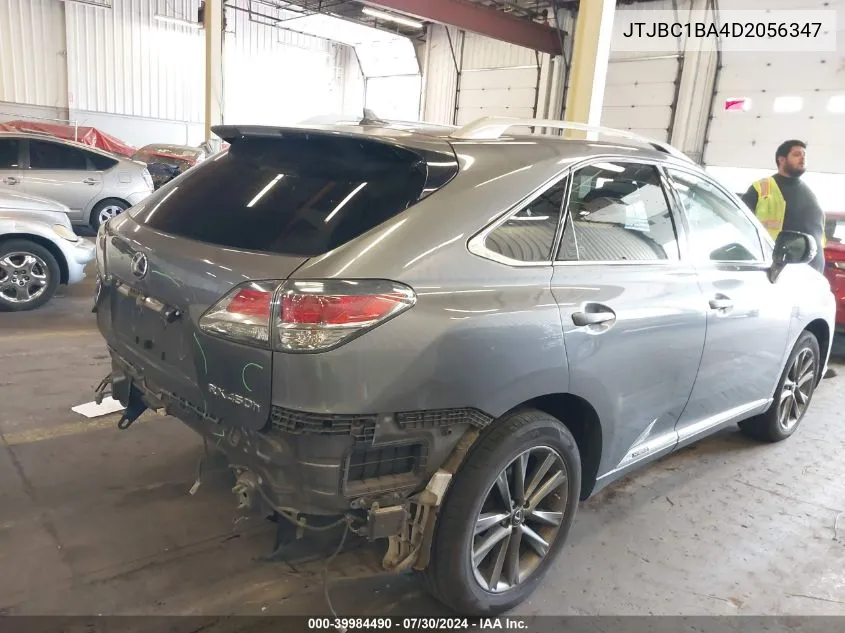 2013 Lexus Rx 450H VIN: JTJBC1BA4D2056347 Lot: 39984490