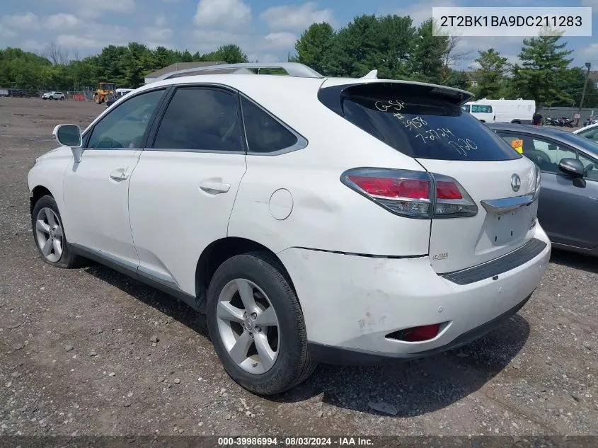 2013 Lexus Rx 350 VIN: 2T2BK1BA9DC211283 Lot: 39986994