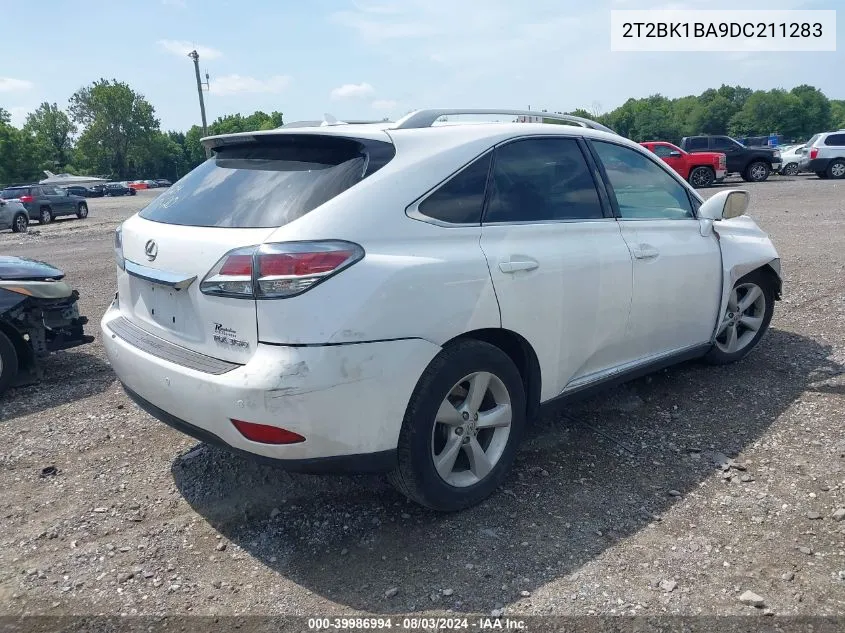 2013 Lexus Rx 350 VIN: 2T2BK1BA9DC211283 Lot: 39986994