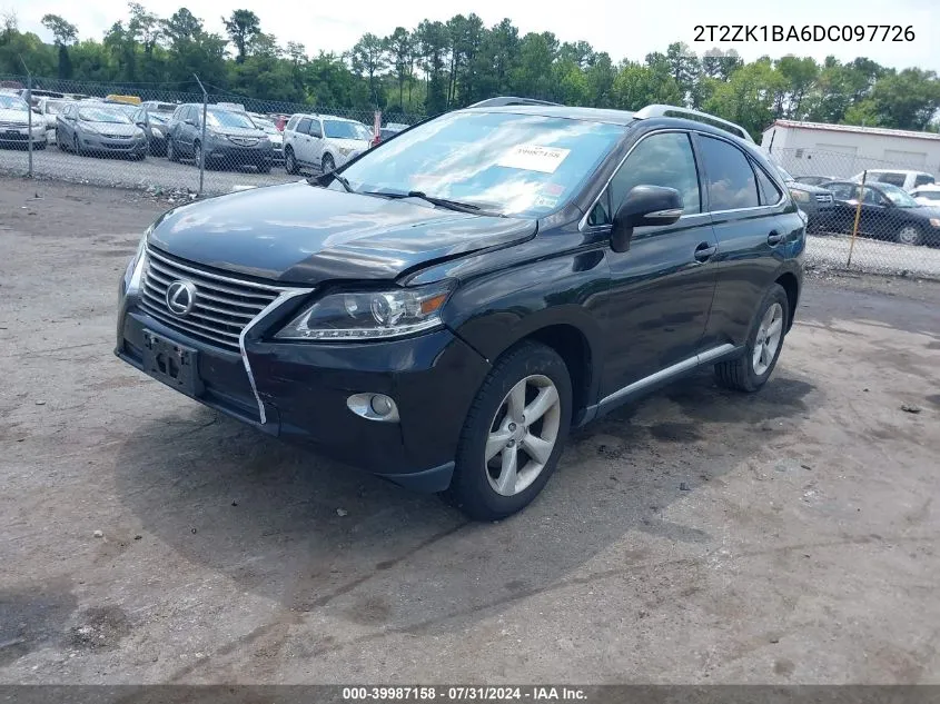 2T2ZK1BA6DC097726 2013 Lexus Rx 350