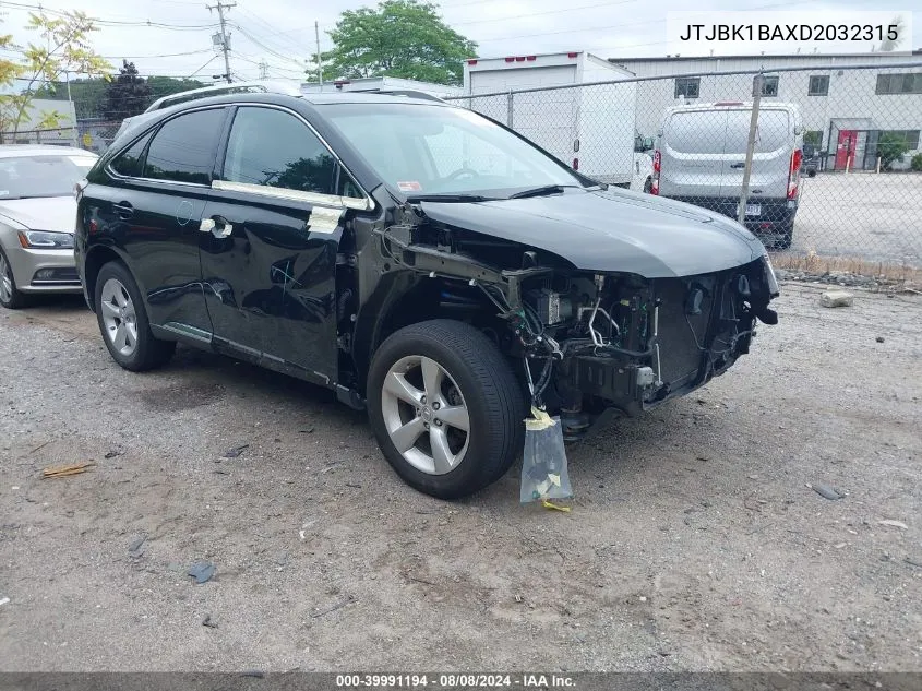 2013 Lexus Rx 350 VIN: JTJBK1BAXD2032315 Lot: 39991194