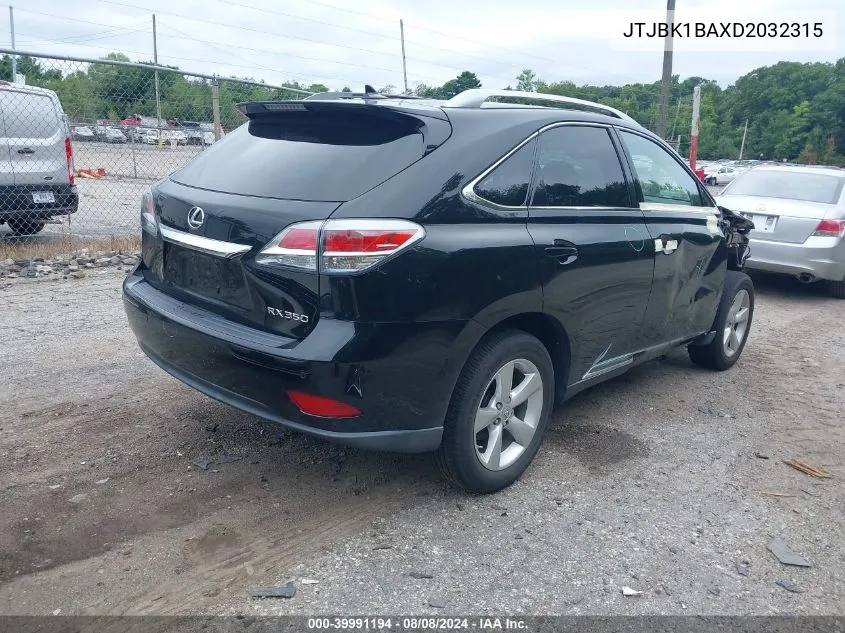 JTJBK1BAXD2032315 2013 Lexus Rx 350