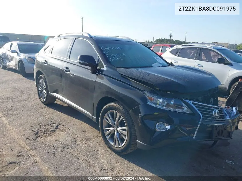 2013 Lexus Rx 350 VIN: 2T2ZK1BA8DC091975 Lot: 40009092