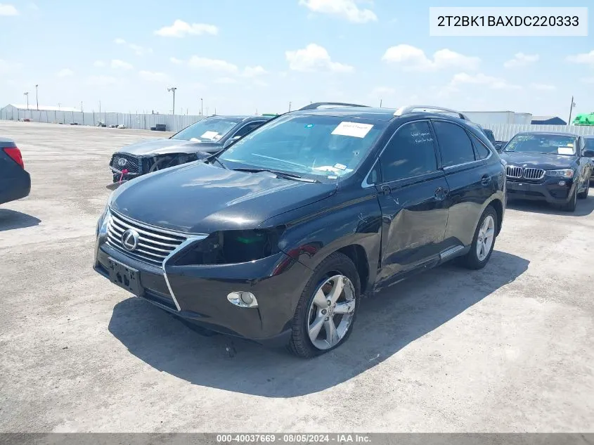 2013 Lexus Rx 350 VIN: 2T2BK1BAXDC220333 Lot: 40037669