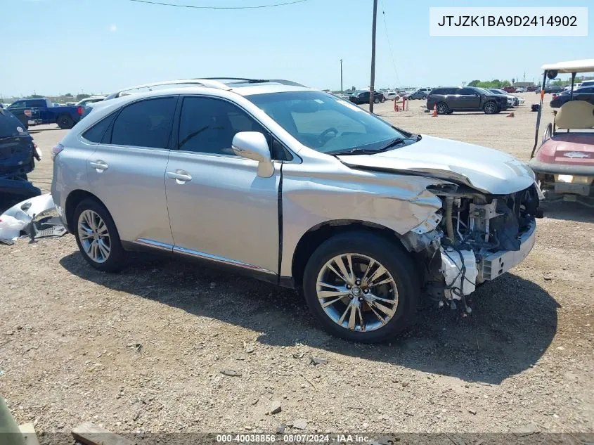 2013 Lexus Rx 350 VIN: JTJZK1BA9D2414902 Lot: 40038856