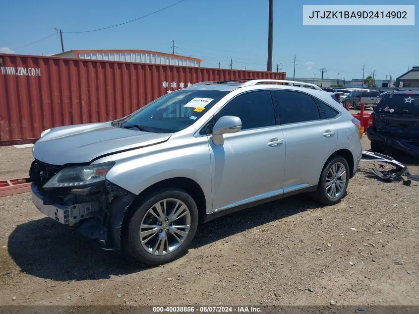 2013 Lexus Rx 350 VIN: JTJZK1BA9D2414902 Lot: 40038856