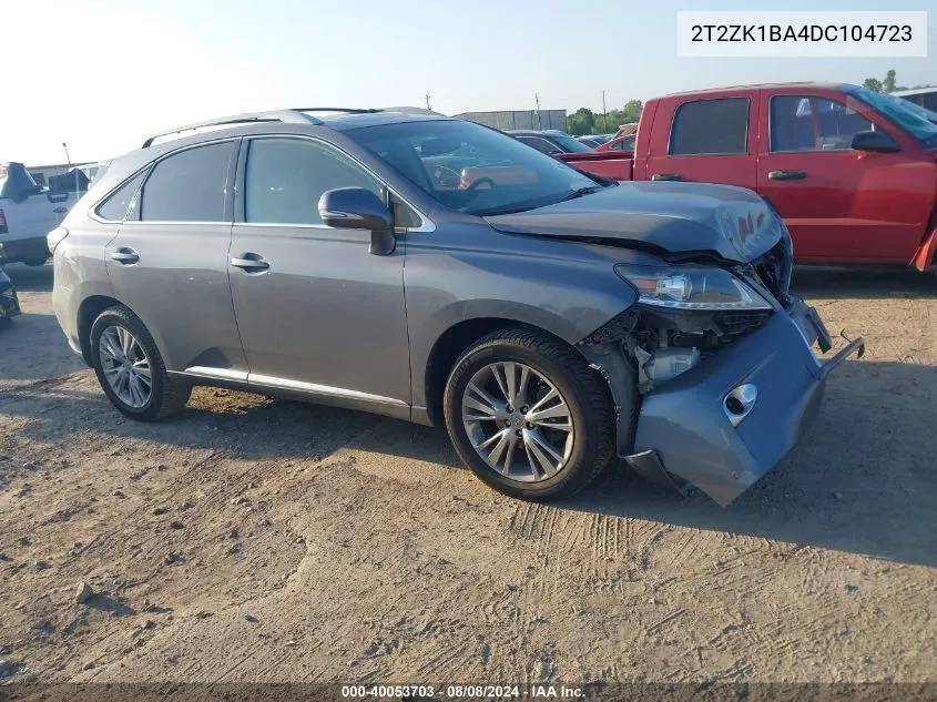 2013 Lexus Rx 350 VIN: 2T2ZK1BA4DC104723 Lot: 40053703