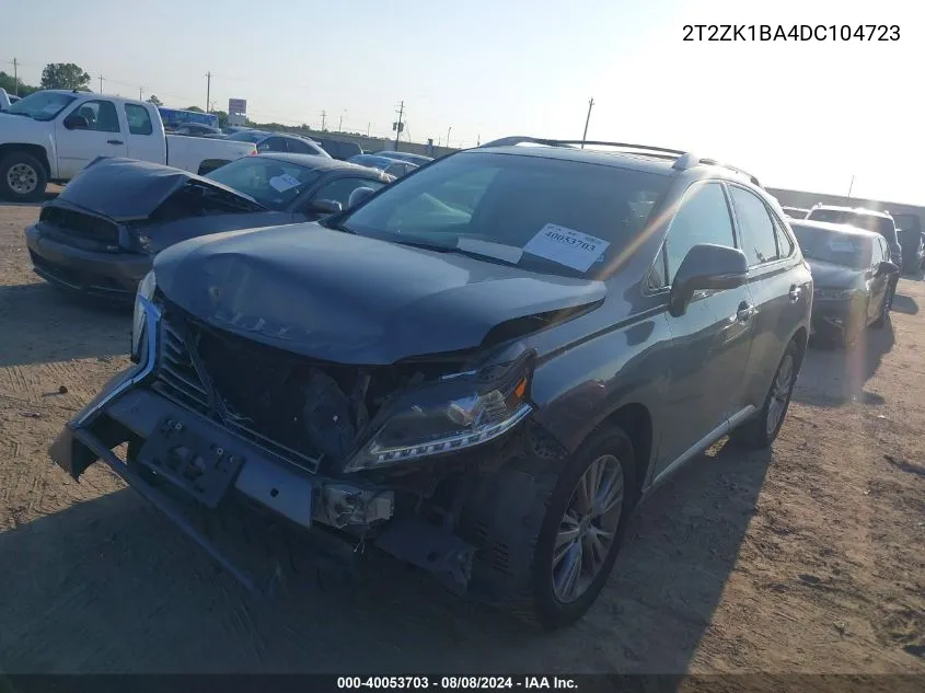 2T2ZK1BA4DC104723 2013 Lexus Rx 350