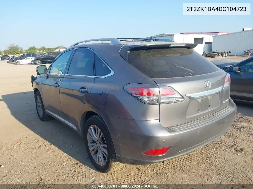 2013 Lexus Rx 350 VIN: 2T2ZK1BA4DC104723 Lot: 40053703