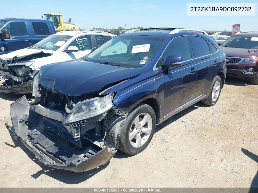 2T2ZK1BA9DC092732 2013 Lexus Rx 350