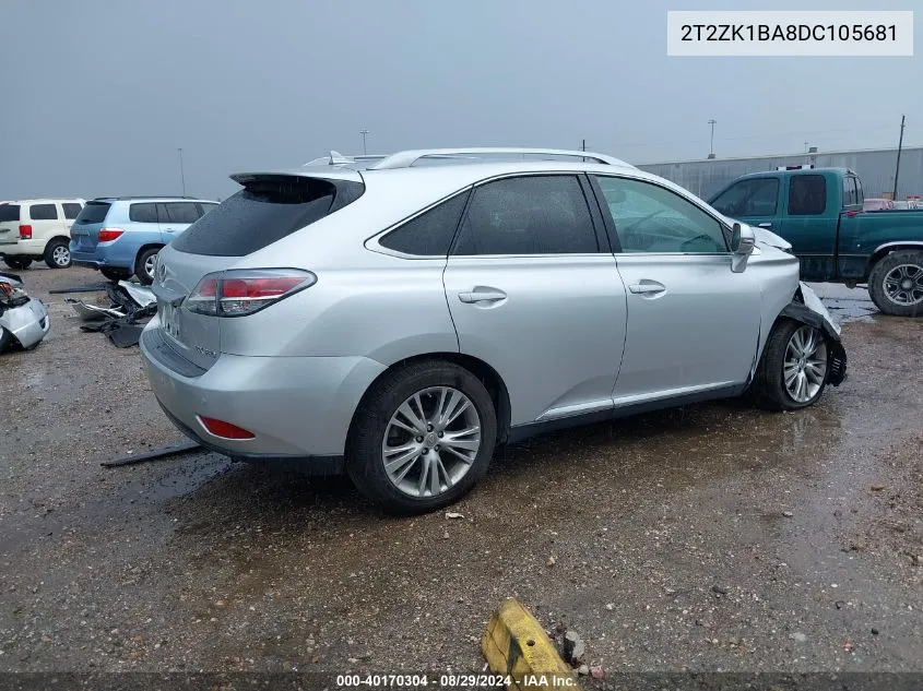 2013 Lexus Rx 350 VIN: 2T2ZK1BA8DC105681 Lot: 40170304