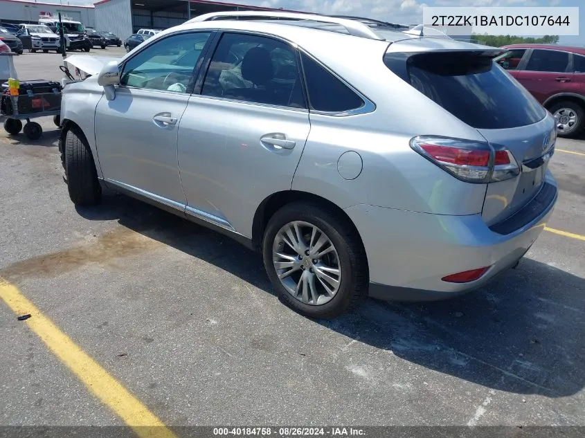 2013 Lexus Rx 350 VIN: 2T2ZK1BA1DC107644 Lot: 40184758