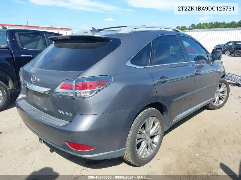 2013 Lexus Rx 350 VIN: 2T2ZK1BA9DC125731 Lot: 40276953