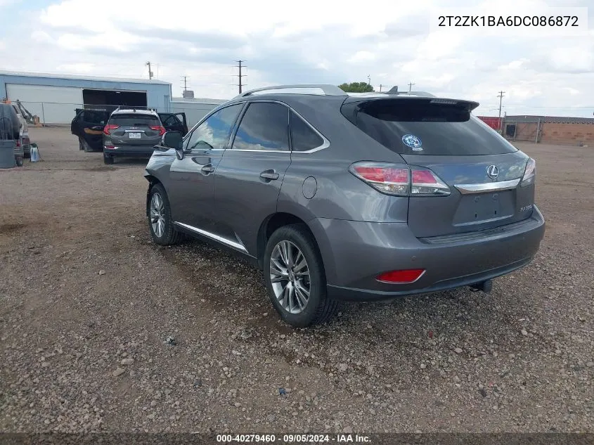 2013 Lexus Rx 350 VIN: 2T2ZK1BA6DC086872 Lot: 40279460