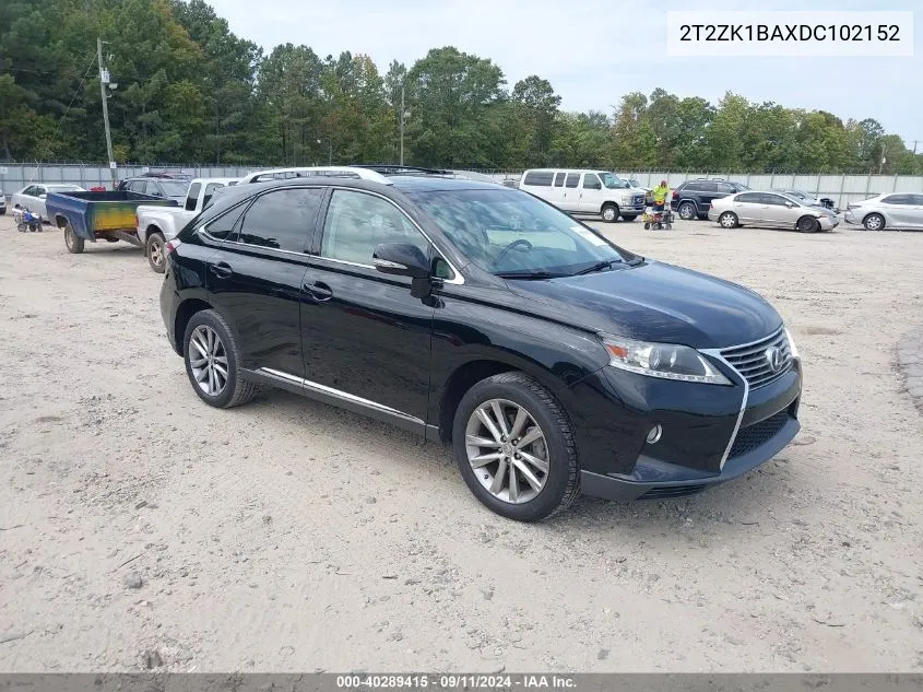 2T2ZK1BAXDC102152 2013 Lexus Rx 350