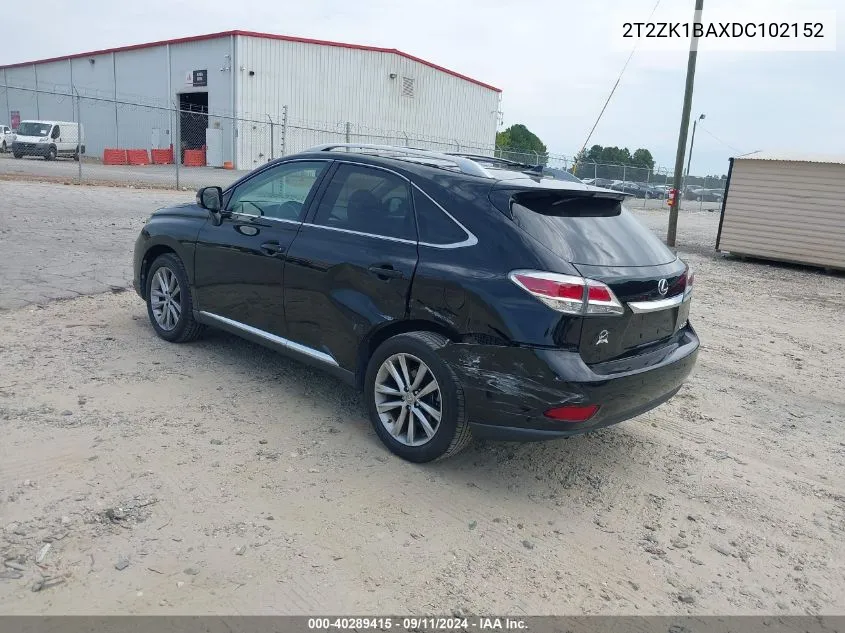 2T2ZK1BAXDC102152 2013 Lexus Rx 350