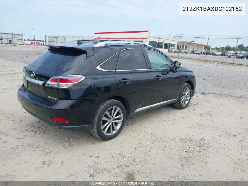 2T2ZK1BAXDC102152 2013 Lexus Rx 350