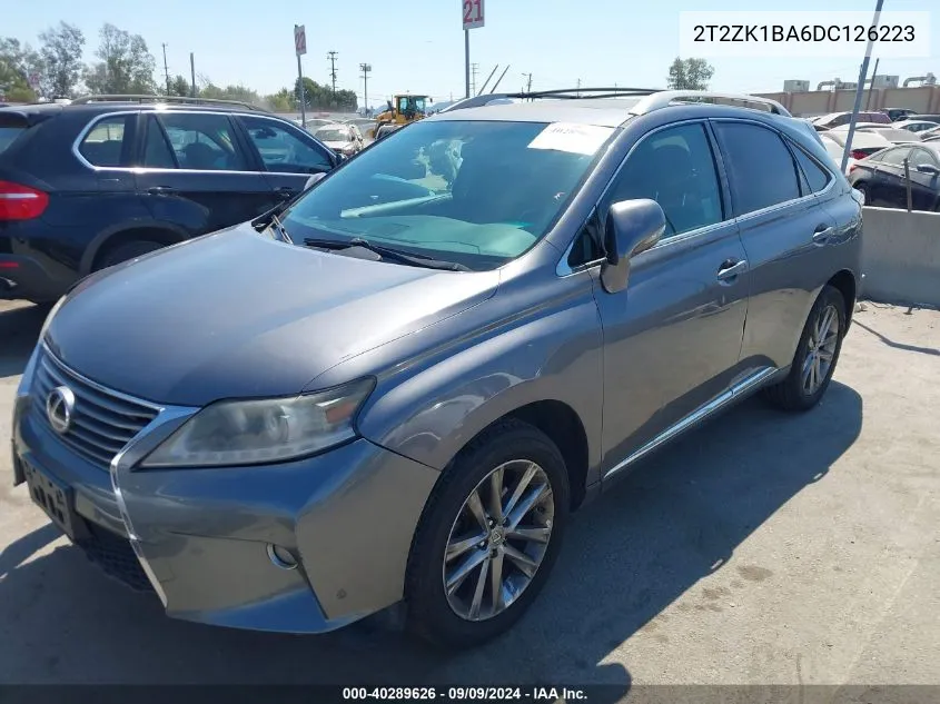 2013 Lexus Rx 350 VIN: 2T2ZK1BA6DC126223 Lot: 40289626