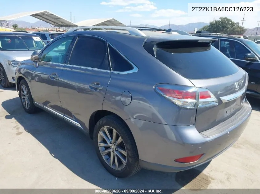 2013 Lexus Rx 350 VIN: 2T2ZK1BA6DC126223 Lot: 40289626