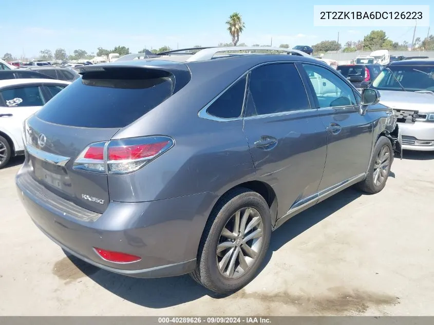 2013 Lexus Rx 350 VIN: 2T2ZK1BA6DC126223 Lot: 40289626