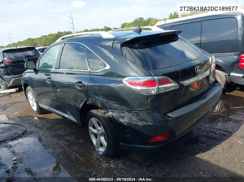 2013 Lexus Rx 350 VIN: 2T2BK1BA2DC189577 Lot: 40308333