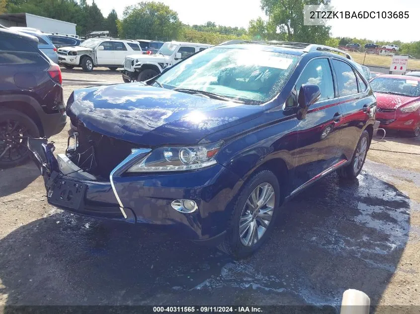 2013 Lexus Rx 350 VIN: 2T2ZK1BA6DC103685 Lot: 40311565