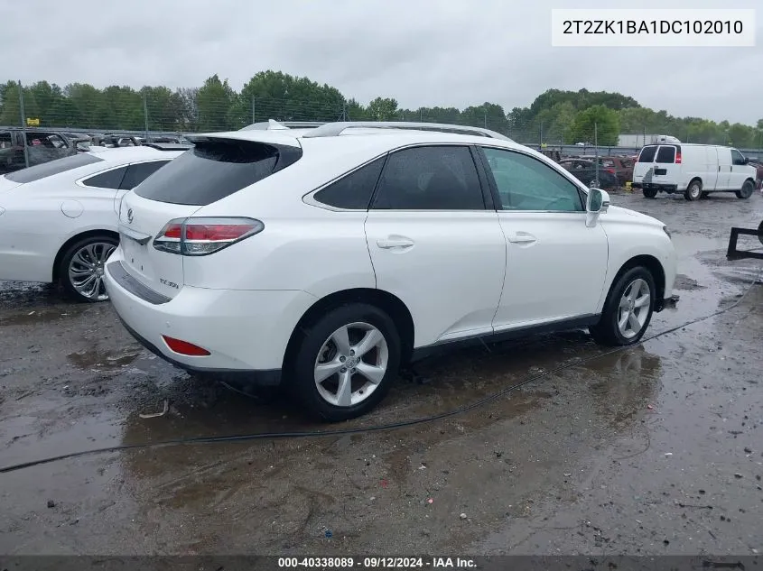 2013 Lexus Rx 350 VIN: 2T2ZK1BA1DC102010 Lot: 40338089