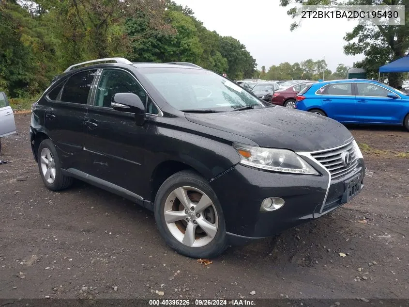 2013 Lexus Rx 350 VIN: 2T2BK1BA2DC195430 Lot: 40395226