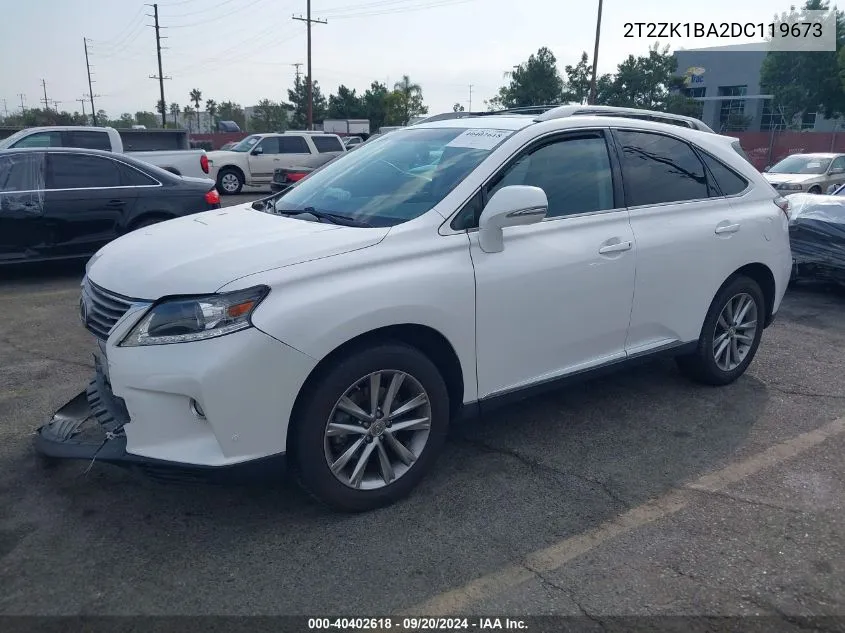 2013 Lexus Rx 350 VIN: 2T2ZK1BA2DC119673 Lot: 40402618