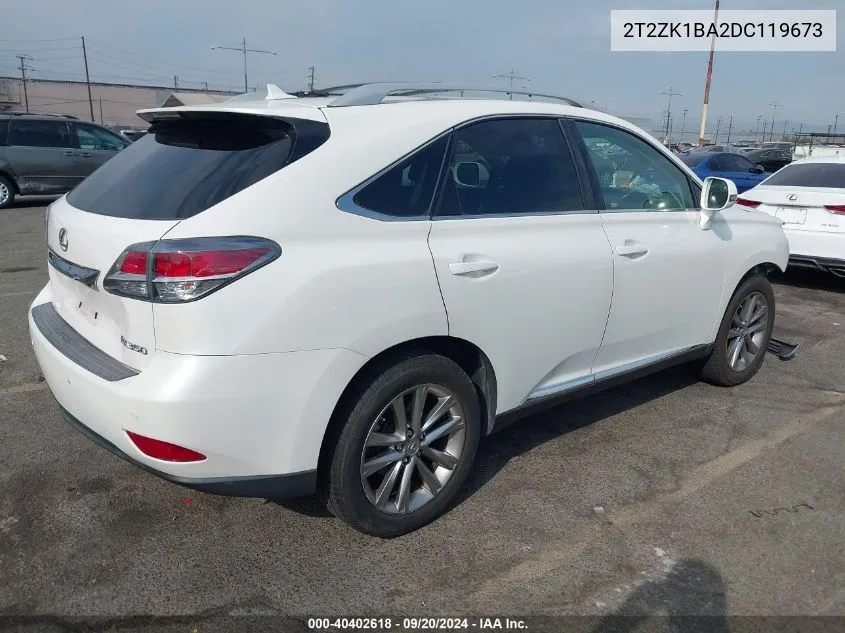 2013 Lexus Rx 350 VIN: 2T2ZK1BA2DC119673 Lot: 40402618