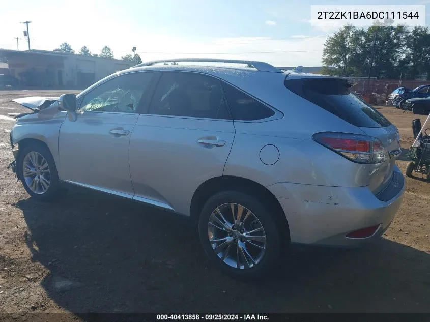 2013 Lexus Rx 350 VIN: 2T2ZK1BA6DC111544 Lot: 40413858