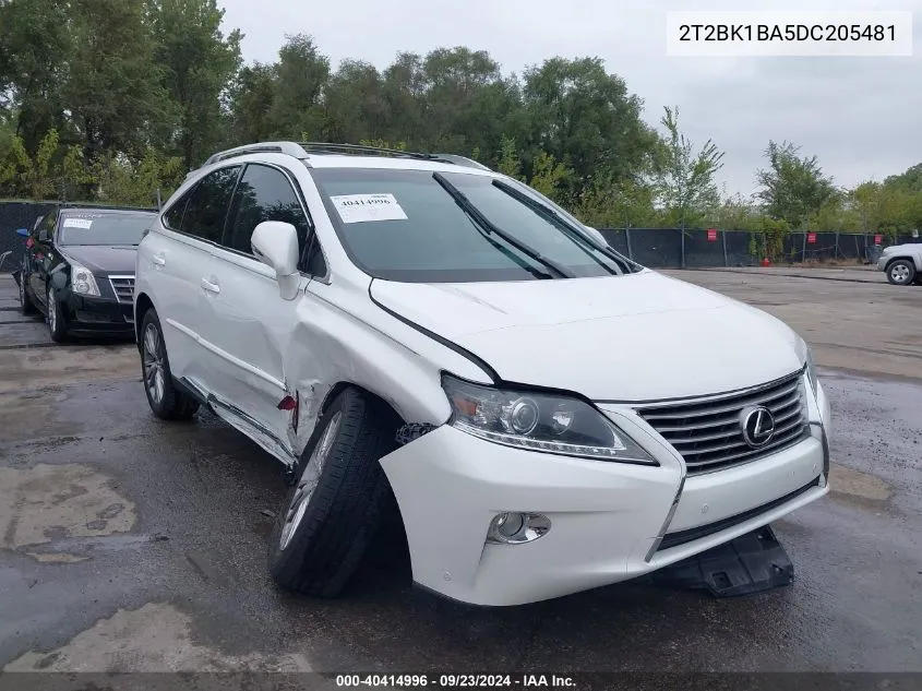 2013 Lexus Rx 350 VIN: 2T2BK1BA5DC205481 Lot: 40414996