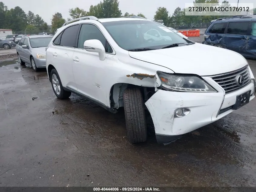 2013 Lexus Rx 350 VIN: 2T2BK1BA2DC176912 Lot: 40444006