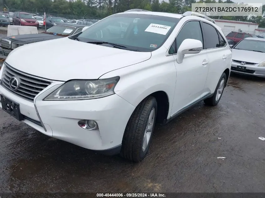 2013 Lexus Rx 350 VIN: 2T2BK1BA2DC176912 Lot: 40444006