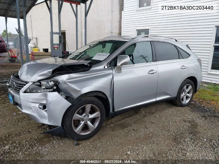 2013 Lexus Rx 350 VIN: 2T2BK1BA3DC203440 Lot: 40462031