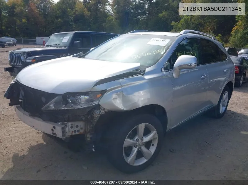 2013 Lexus Rx 350 VIN: 2T2BK1BA5DC211345 Lot: 40467207