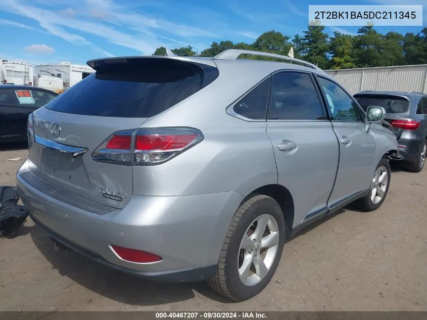 2013 Lexus Rx 350 VIN: 2T2BK1BA5DC211345 Lot: 40467207