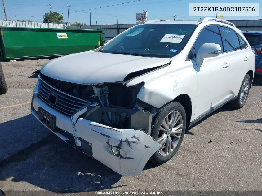 2T2ZK1BA0DC107506 2013 Lexus Rx 350