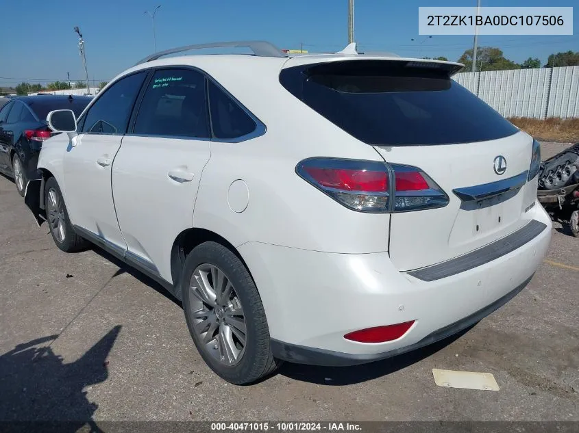 2T2ZK1BA0DC107506 2013 Lexus Rx 350