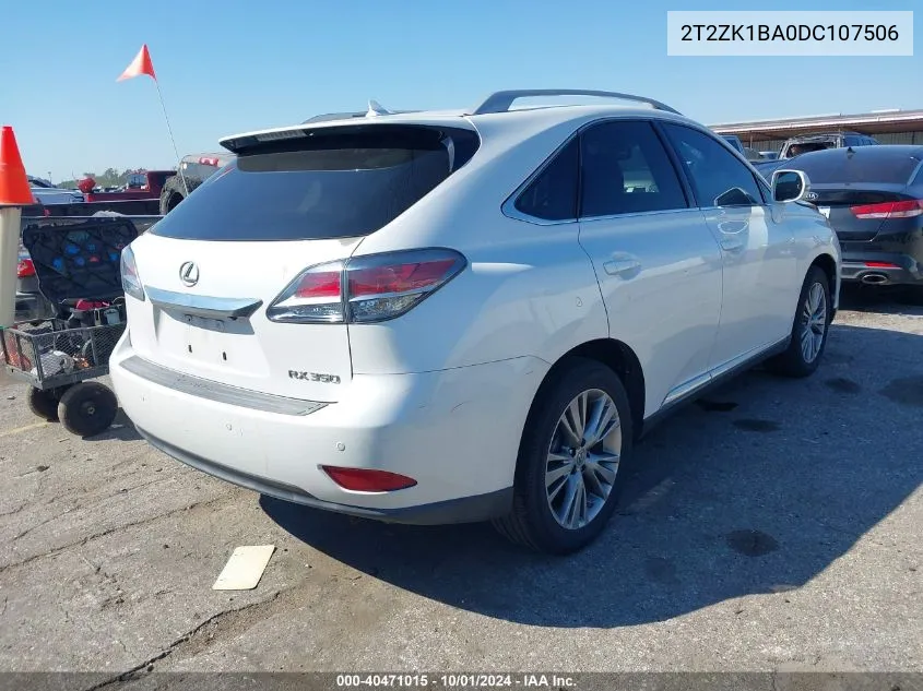 2T2ZK1BA0DC107506 2013 Lexus Rx 350