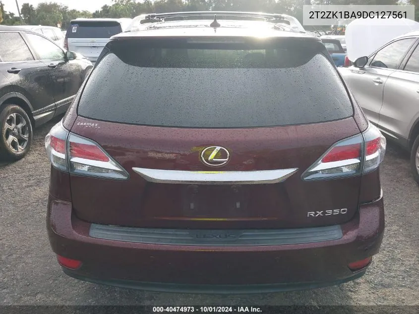 2013 Lexus Rx 350 VIN: 2T2ZK1BA9DC127561 Lot: 40474973