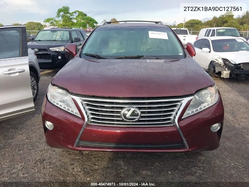 2013 Lexus Rx 350 VIN: 2T2ZK1BA9DC127561 Lot: 40474973