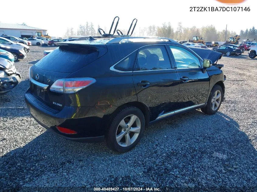 2013 Lexus Rx 350 350 VIN: 2T2ZK1BA7DC107146 Lot: 40489427